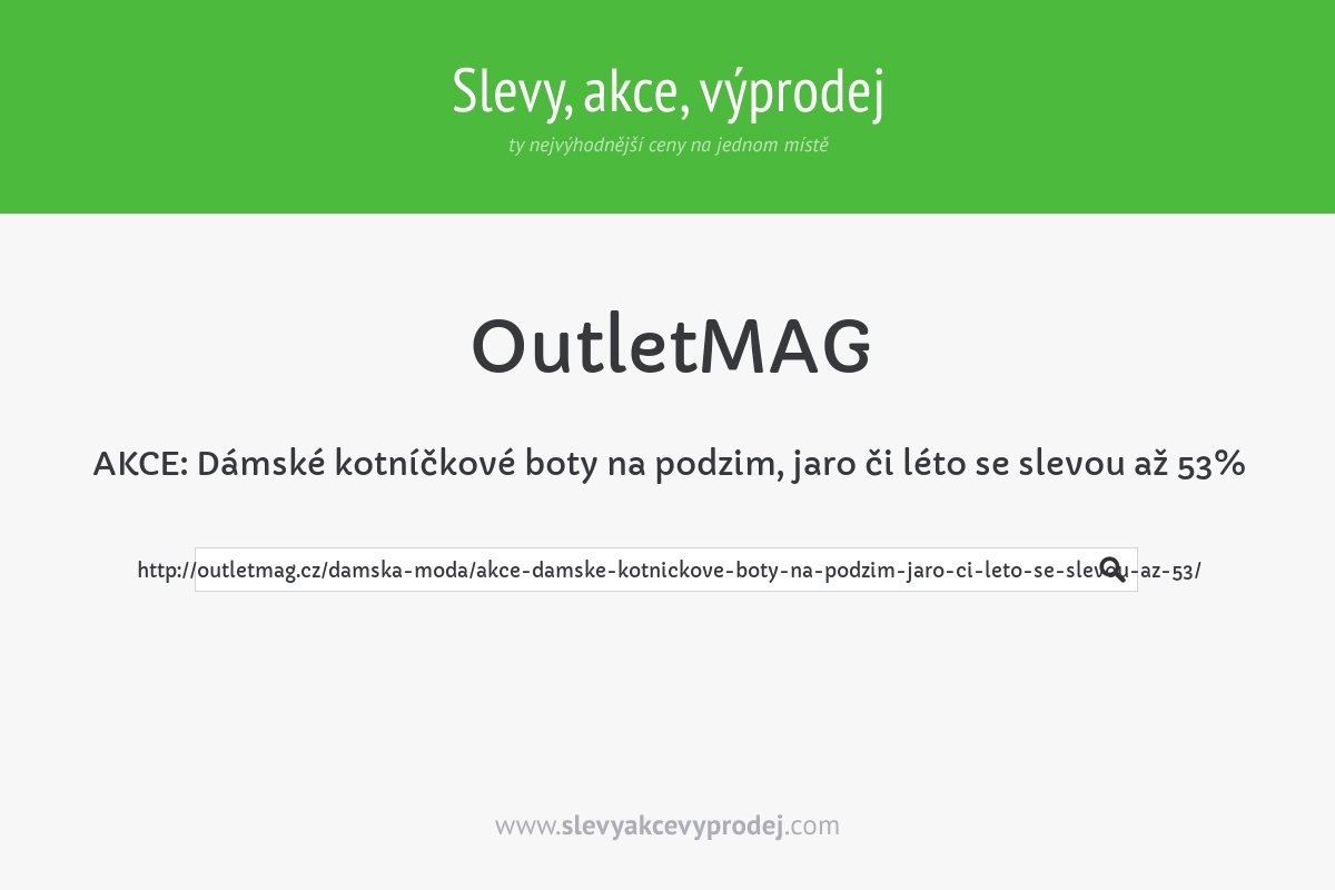 AKCE: Dámské kotníčkové boty na podzim, jaro či léto se slevou až 53%