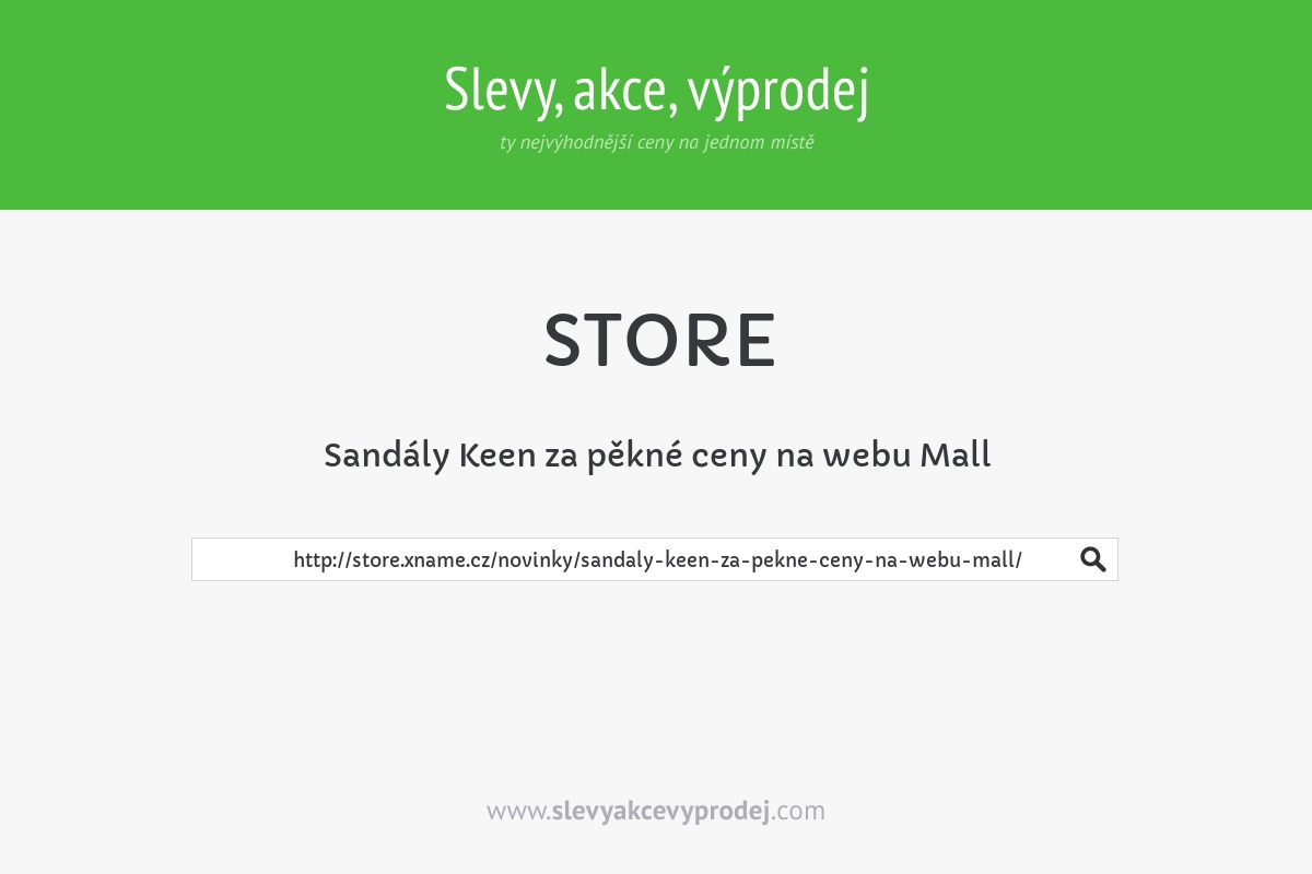 Sandály Keen za pěkné ceny na webu Mall