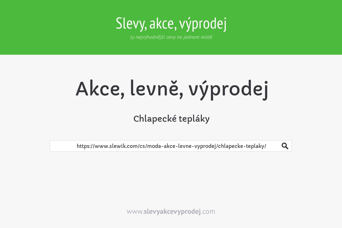 Chlapecké tepláky