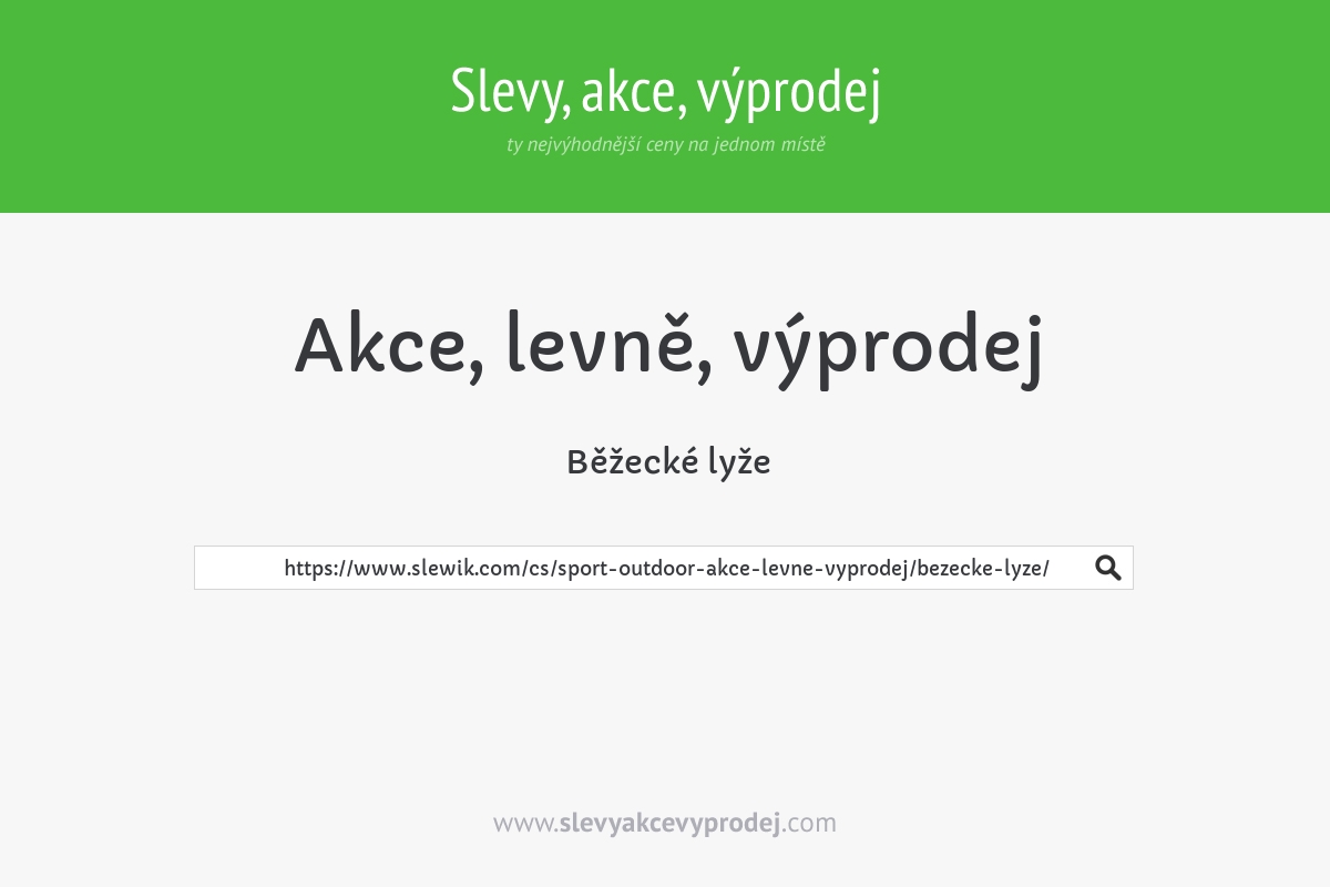 Běžecké lyže