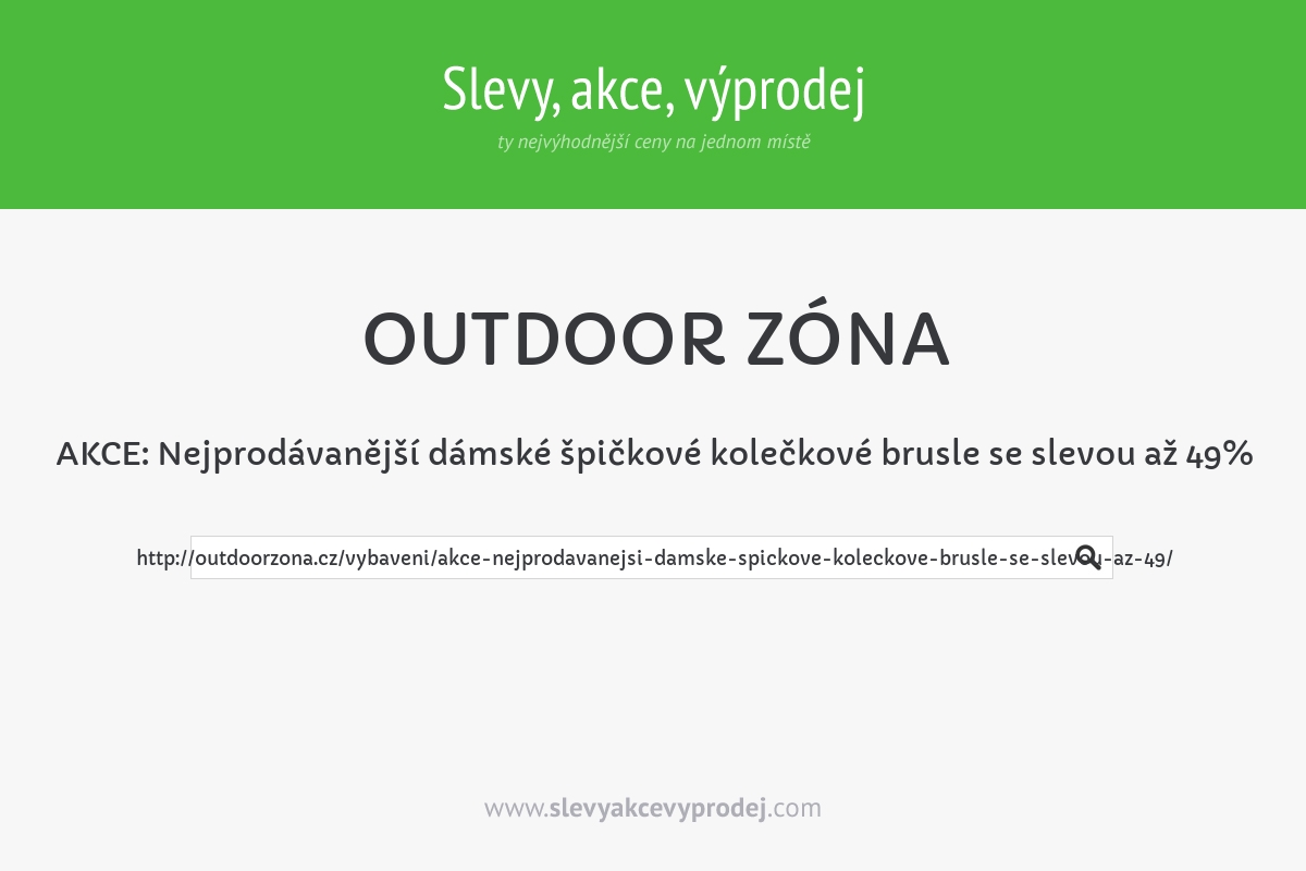 AKCE: Nejprodávanější dámské špičkové kolečkové brusle se slevou až 49%