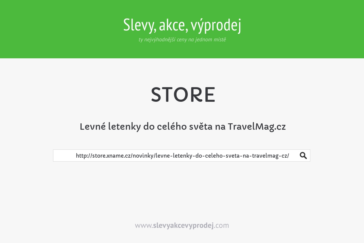 Levné letenky do celého světa na TravelMag.cz