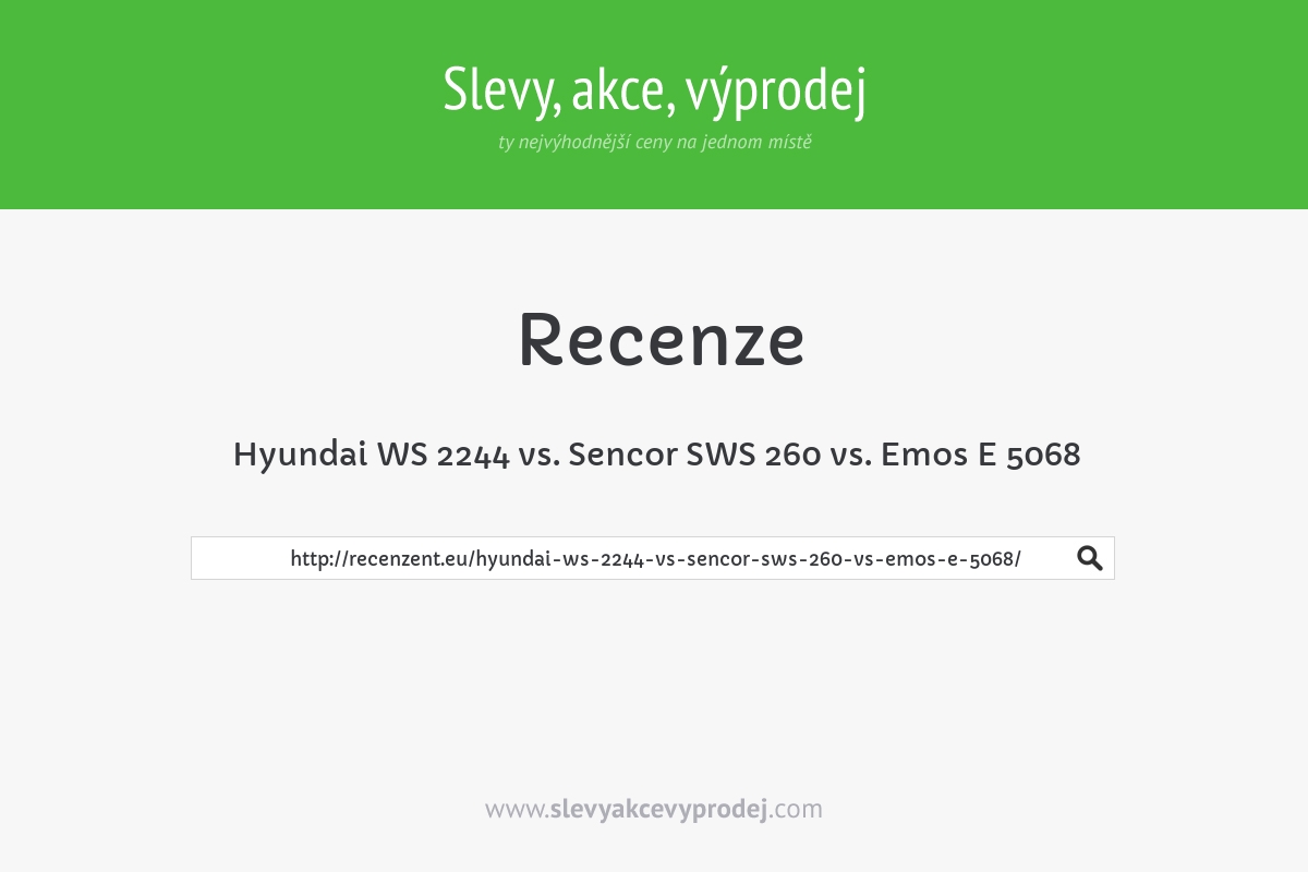 Hyundai WS 2244 vs. Sencor SWS 260 vs. Emos E 5068