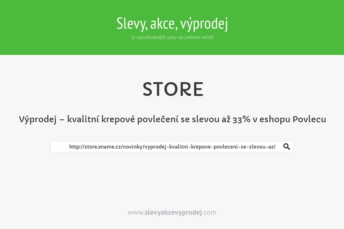 Výprodej – kvalitní krepové povlečení se slevou až 33% v eshopu Povlecu