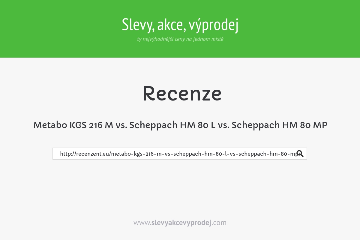 Metabo KGS 216 M vs. Scheppach HM 80 L vs. Scheppach HM 80 MP