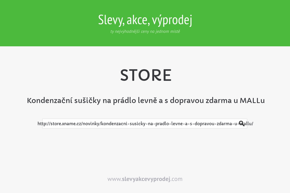 Kondenzační sušičky na prádlo levně a s dopravou zdarma u MALLu