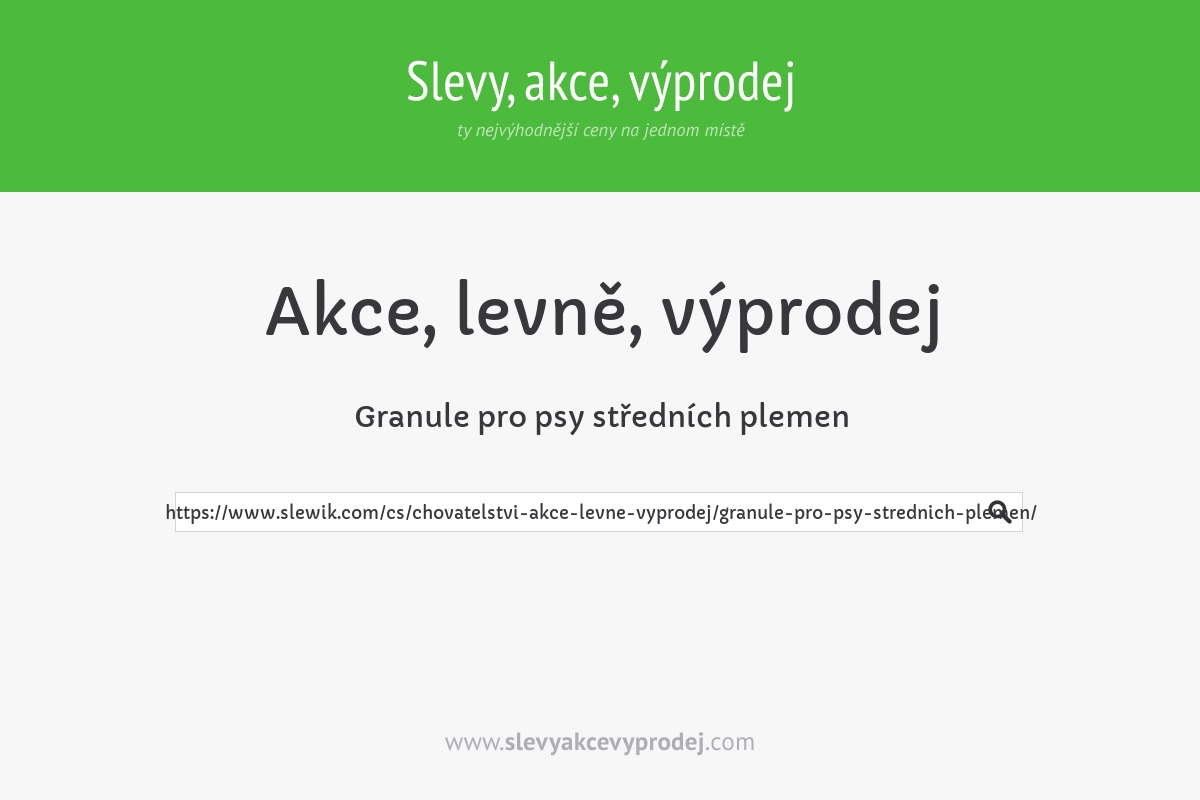 Granule pro psy středních plemen