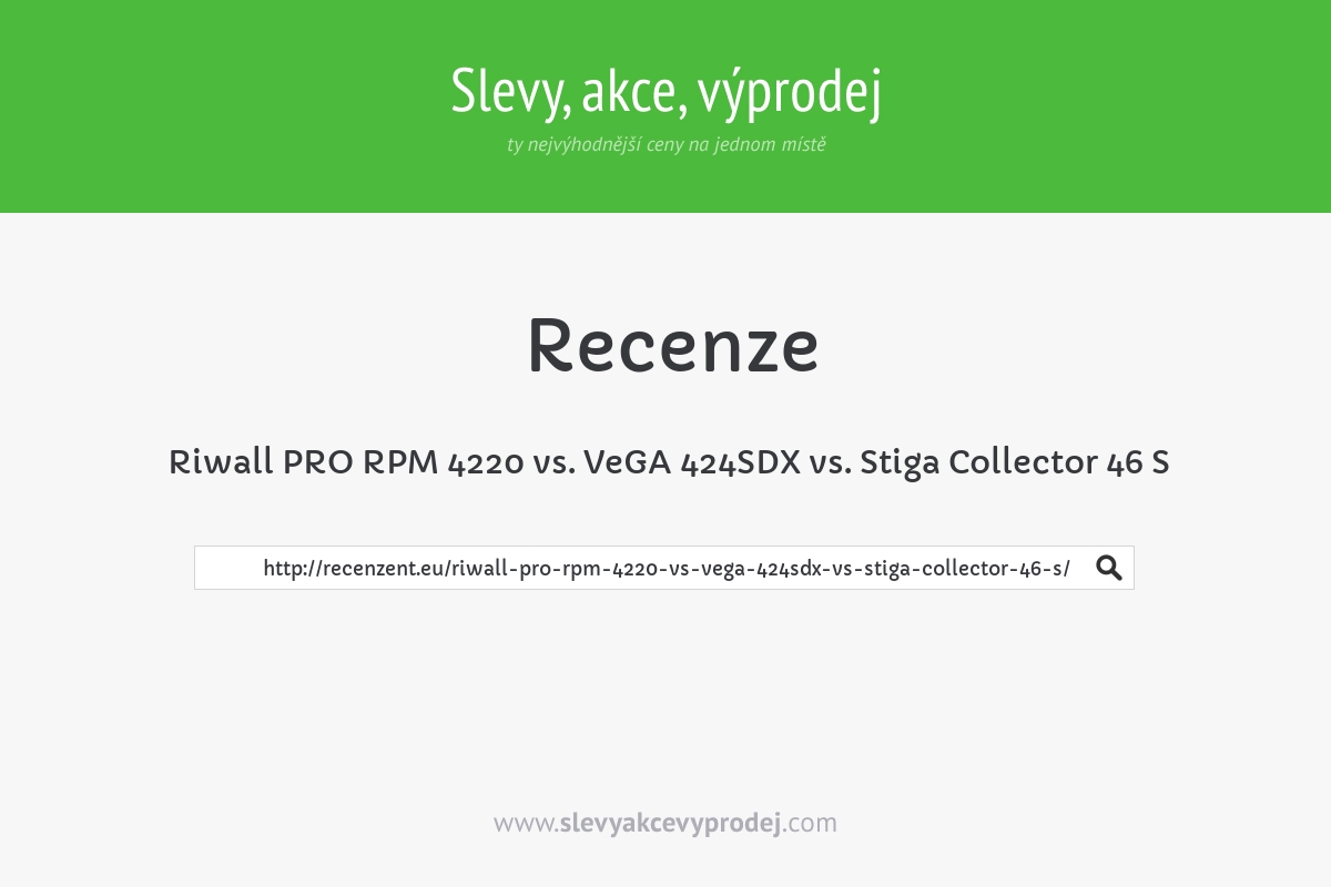 Riwall PRO RPM 4220 vs. VeGA 424SDX vs. Stiga Collector 46 S