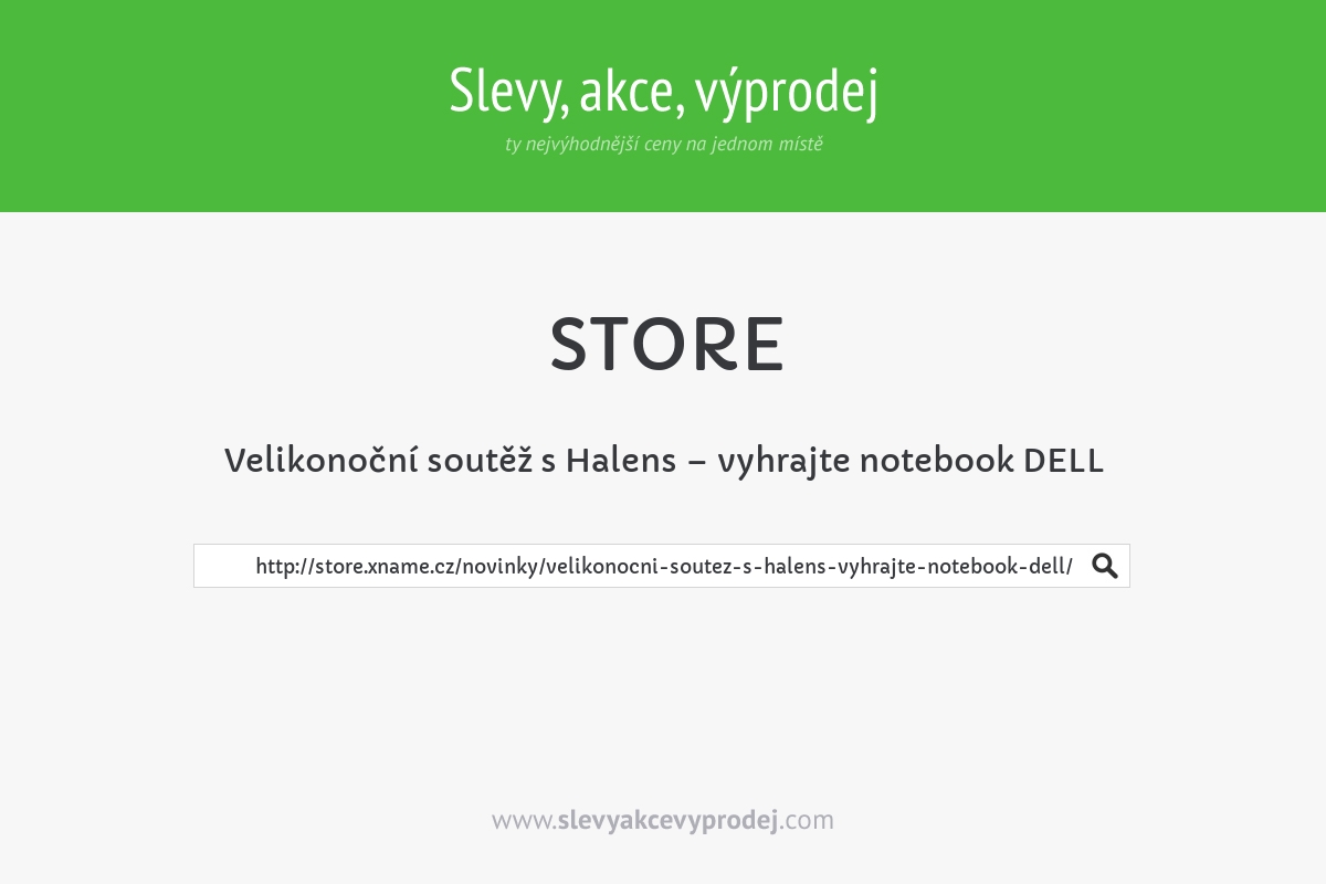 Velikonoční soutěž s Halens – vyhrajte notebook DELL