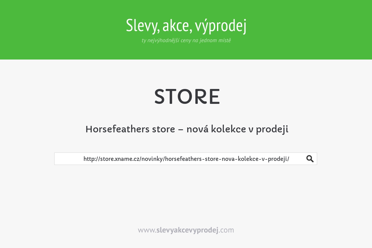 Horsefeathers store – nová kolekce v prodeji