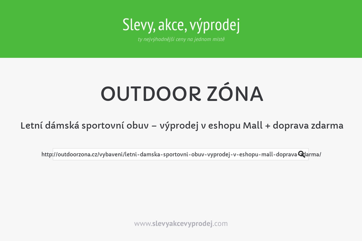 Letní dámská sportovní obuv – výprodej v eshopu Mall + doprava zdarma