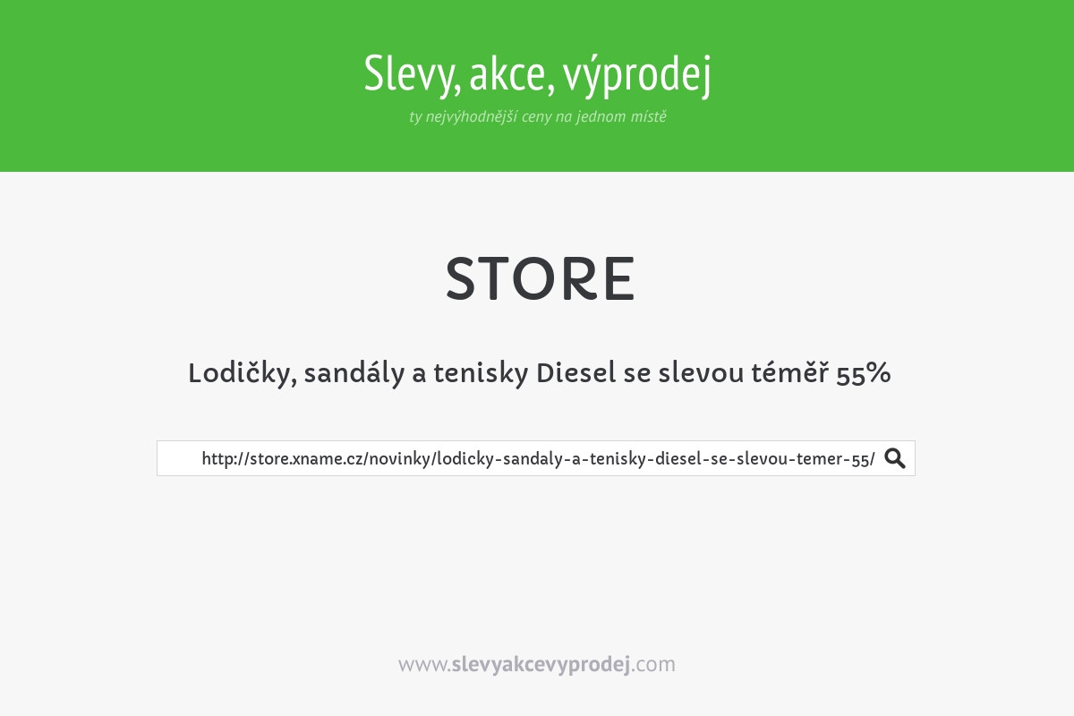 Lodičky, sandály a tenisky Diesel se slevou téměř 55%