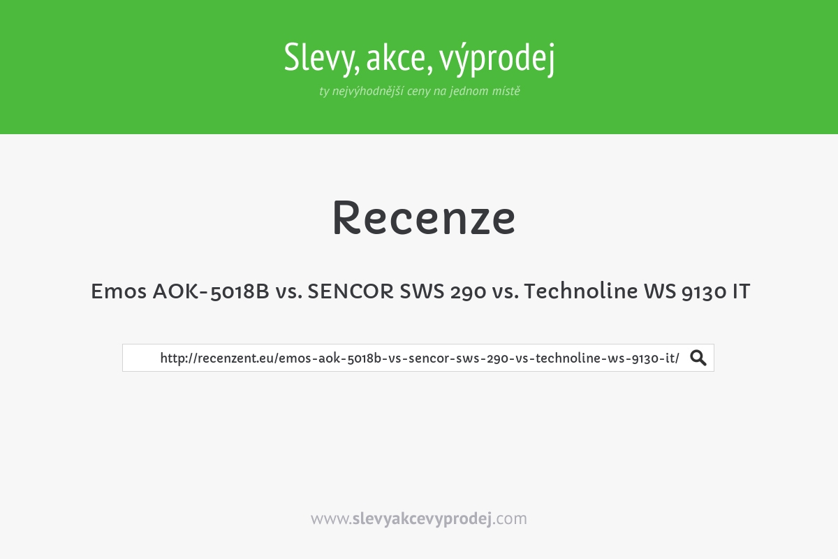 Emos AOK-5018B vs. SENCOR SWS 290 vs. Technoline WS 9130 IT