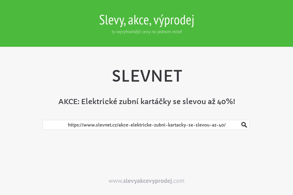 AKCE: Elektrické zubní kartáčky se slevou až 40%!