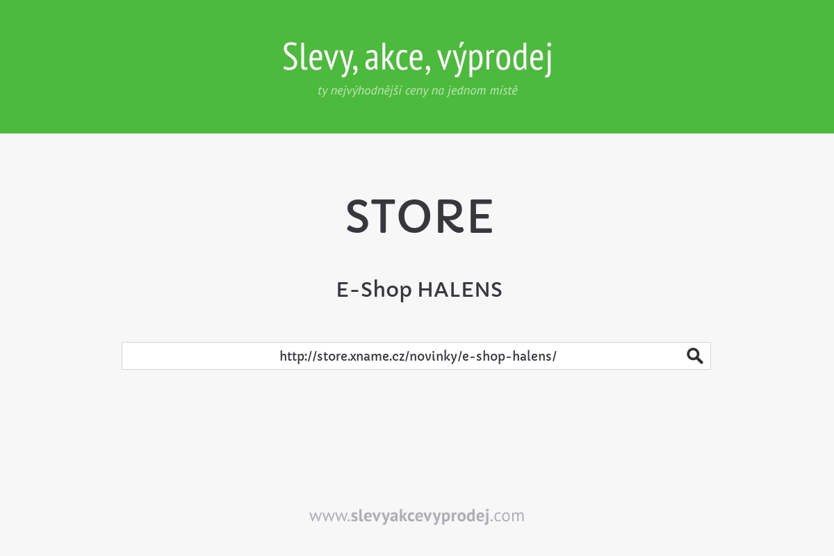 E-Shop HALENS