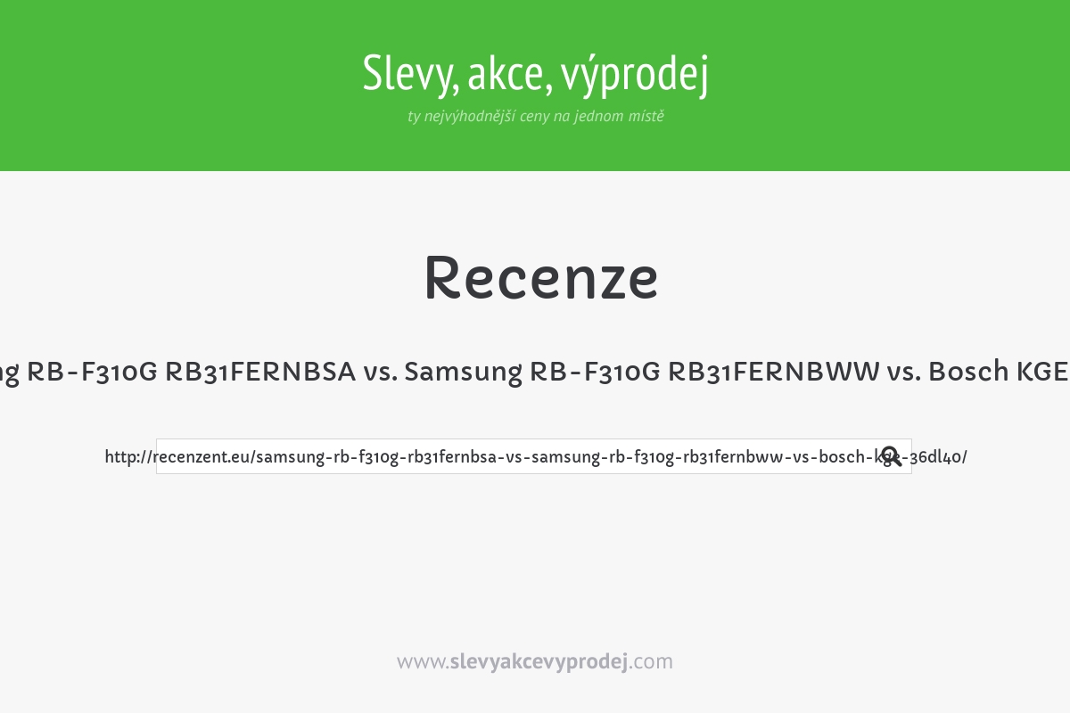 Samsung RB-F310G RB31FERNBSA vs. Samsung RB-F310G RB31FERNBWW vs. Bosch KGE 36DL40