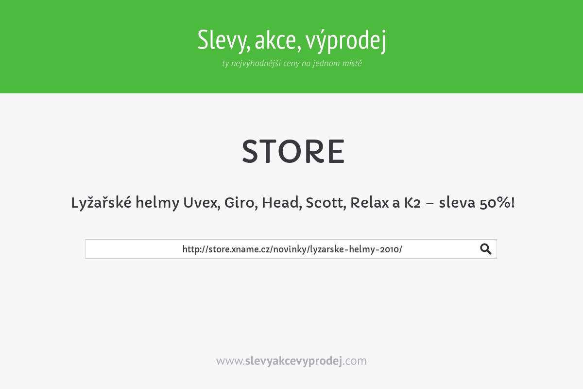 Lyžařské helmy Uvex, Giro, Head, Scott, Relax a K2 – sleva 50%!