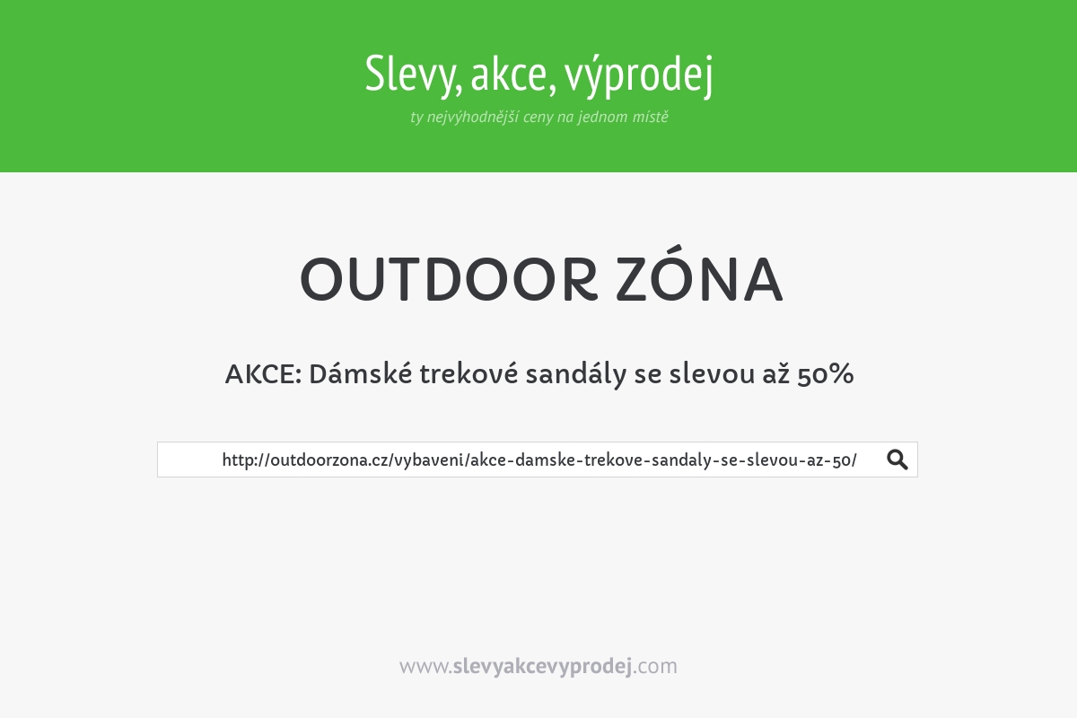 AKCE: Dámské trekové sandály se slevou až 50%