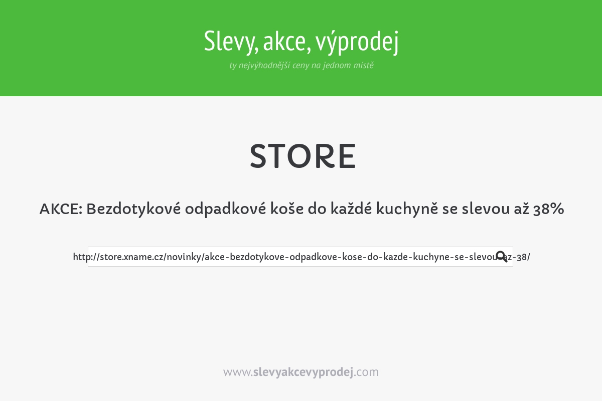 AKCE: Bezdotykové odpadkové koše do každé kuchyně se slevou až 38%