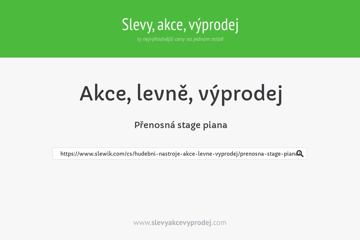 Přenosná stage piana