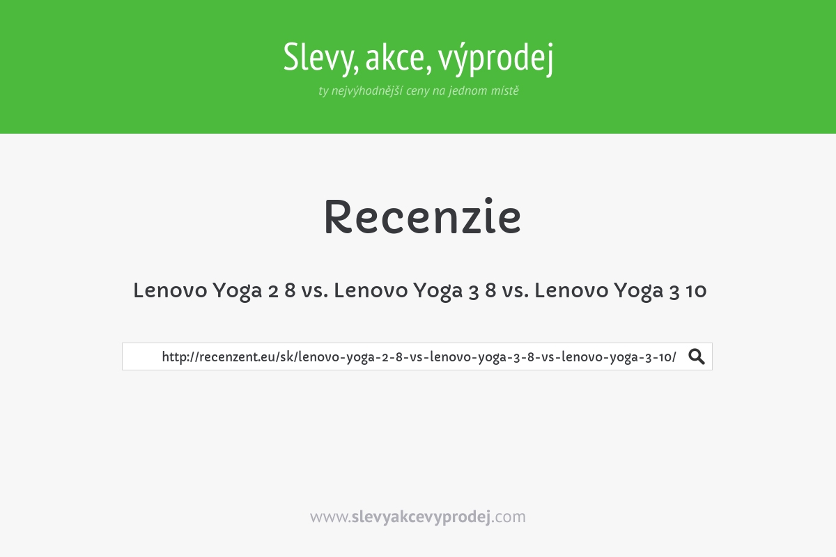Lenovo Yoga 2 8 vs. Lenovo Yoga 3 8 vs. Lenovo Yoga 3 10