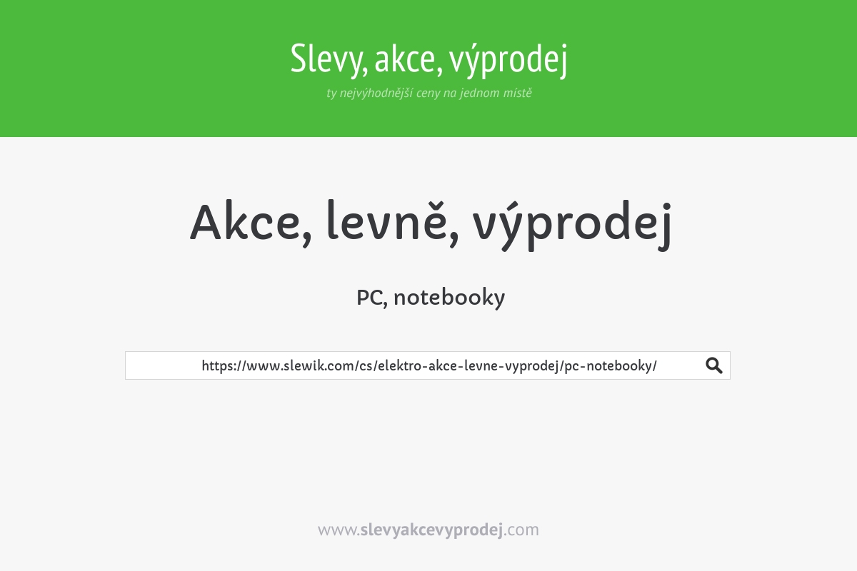 PC, notebooky