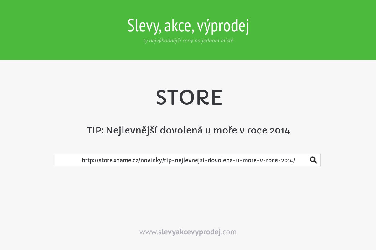 TIP: Nejlevnější dovolená u moře v roce 2014