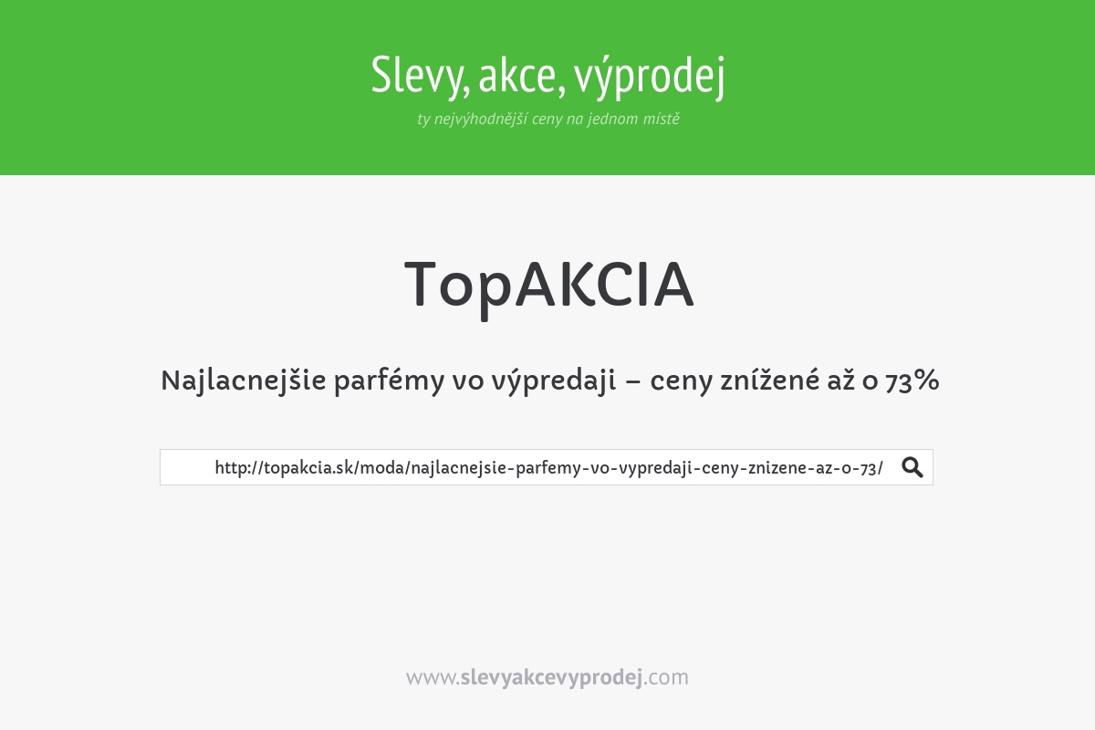 Najlacnejšie parfémy vo výpredaji – ceny znížené až o 73%