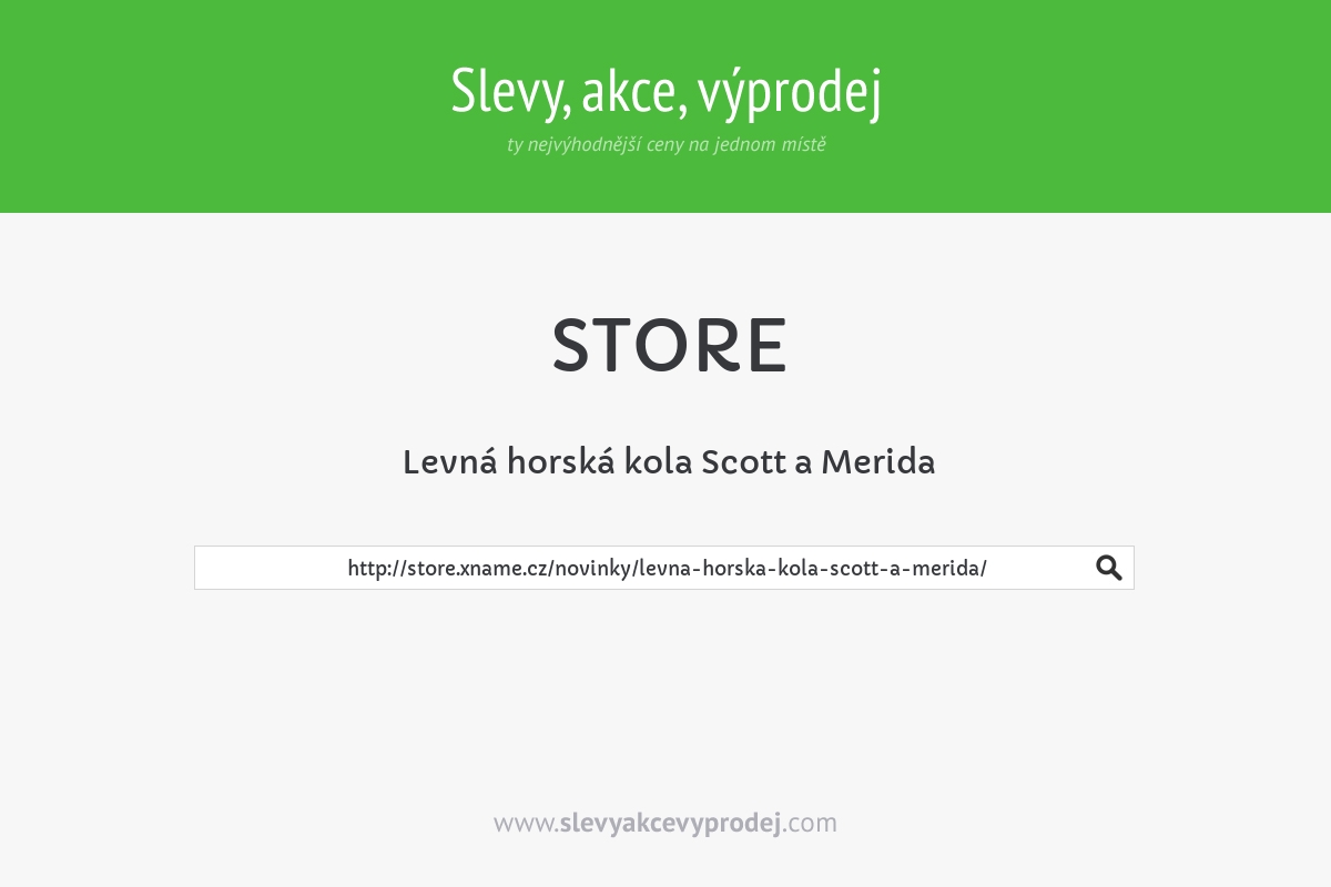 Levná horská kola Scott a Merida