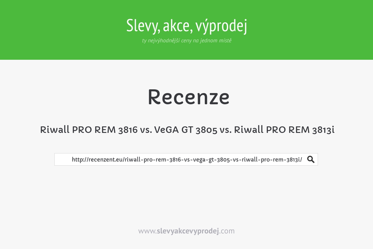 Riwall PRO REM 3816 vs. VeGA GT 3805 vs. Riwall PRO REM 3813i