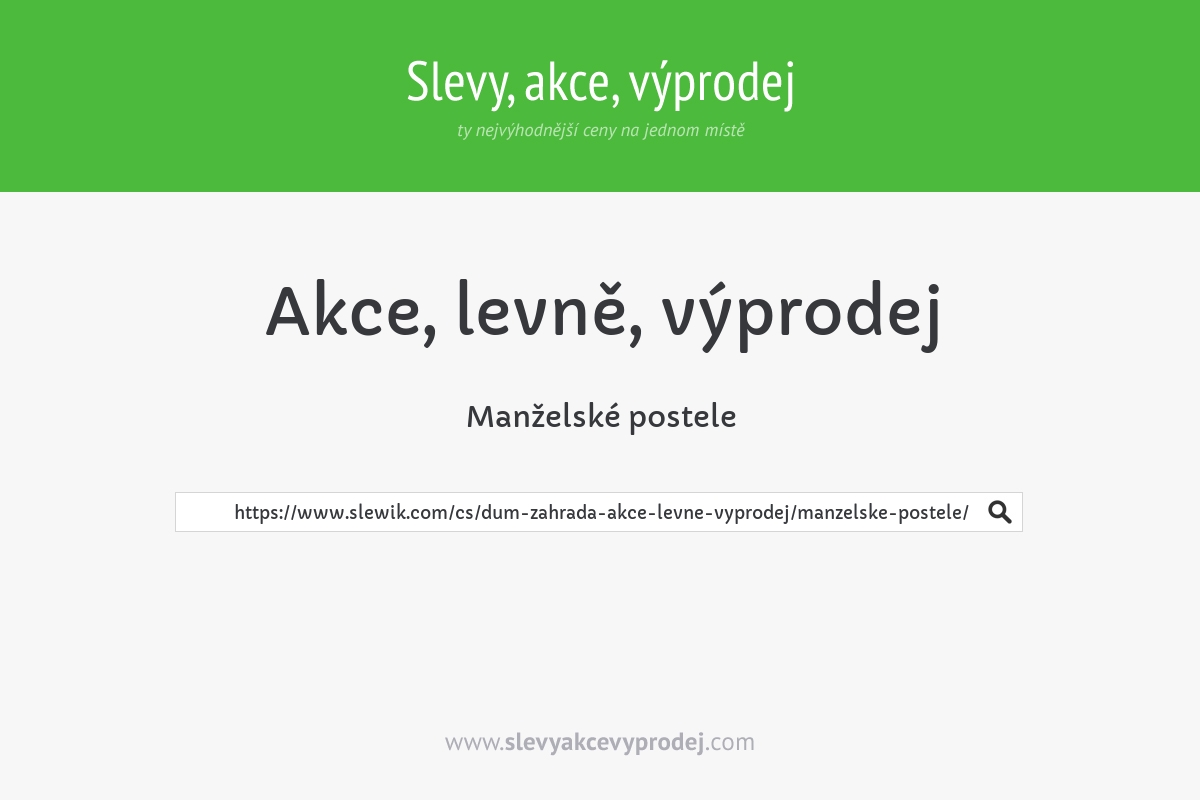 Manželské postele