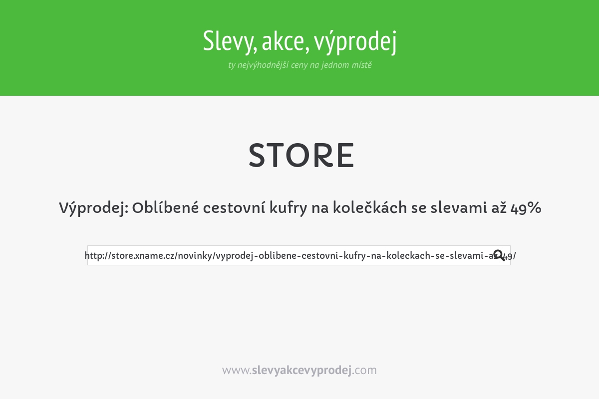 Výprodej: Oblíbené cestovní kufry na kolečkách se slevami až 49%